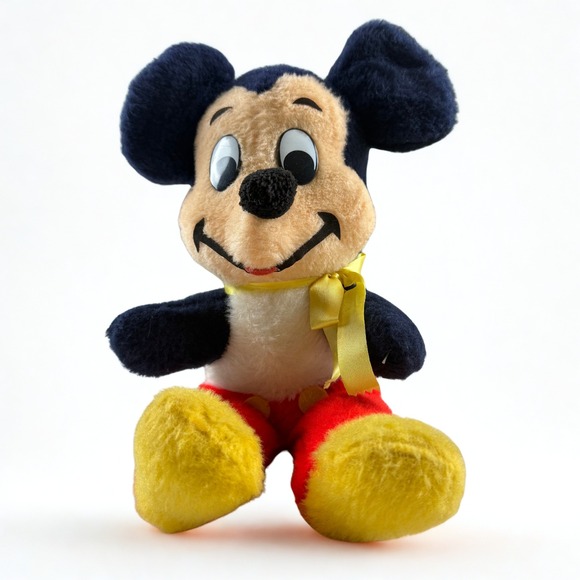 Disney Other - Vintage Disney Mickey Mouse 11" Plush Walt Disney Distributing Co Stuffed Animal